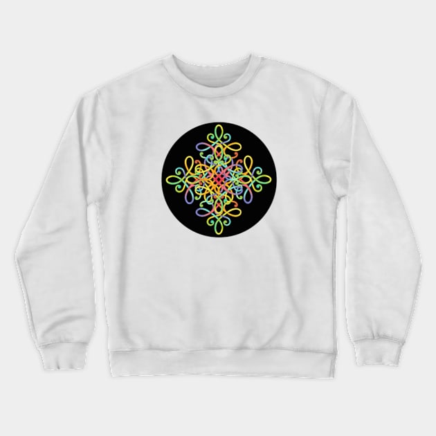 Rainbow Passementerie Crewneck Sweatshirt by PatriciaSheaArt